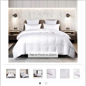 Hotel grand white comforter from Costco